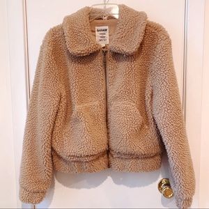 garage teddy bear sherpa NWOT